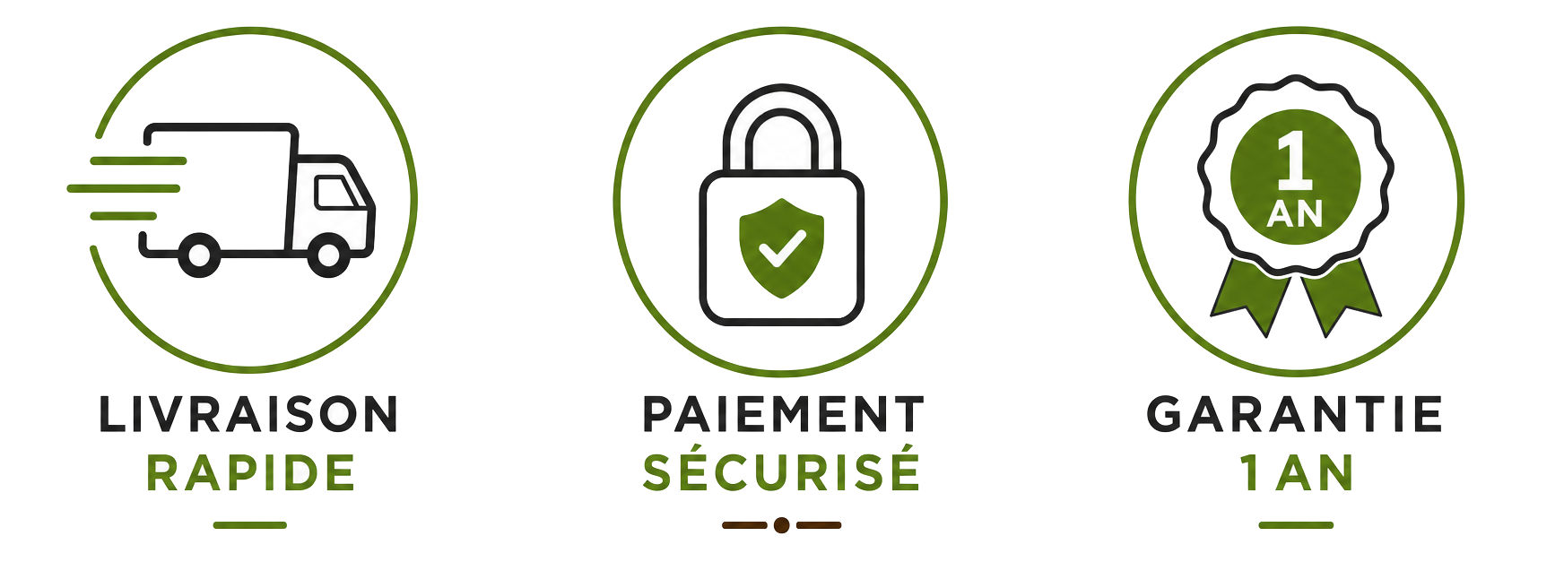 Livraison rapide - Paiement sécurisé - Garantie 1 an